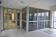 Glass skillevegger i aluminium system