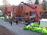 Installasjon av stål rammer for balkonger